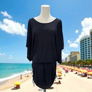 Luli Fama Cosita Buena South Beach Black Dress Small NWT Swim Coverup Resort